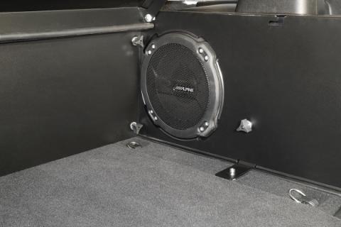 Deluxe Cargo Enclosure - 18-23 Wrangler JL {21-23 Exc. 4XE} 4-Door w/ OEM Subwoofer Black Tuffy Security Products