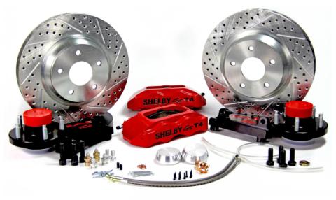 Brake System 13 Inch Front Track4 Red Wilwood Pro 5 On 4.5 BAER Brakes