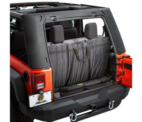 Trektop Pro Window Storage Bag For Jeep 2007-18 Wrangler JK Black Bestop