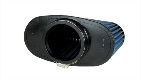 Pro 5 Air Filter Blue 3.5 Inch/ 4.0 Inch H x 8.75 Inch W/ 3.0 Inch H x 8.0 Inch W/ 6.0 Inch Oval Volant