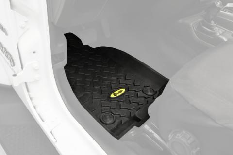 Floor Mats Jeep '20-26 Gladiator '18-26 Wrangler JL Front Black Bestop