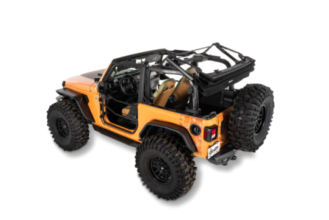 Trektop Glide 2-Door for JL Jeep 2018-26 Wrangler JL Black Diamond Bestop