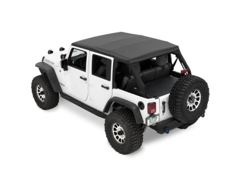 The Ascent Soft Tops For Jeep 2007-2018 Wrangler JK 4 Door Black Diamond Bestop