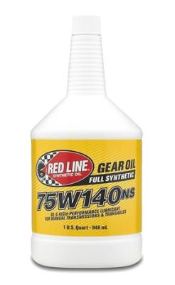 75W140NS Gear Oil Synthetic GL-5 Differential Gear Oil 1 Quart Red Line Oil