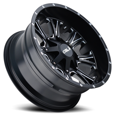 Cast Aluminum Wheels Americana 9101 SB 20x10 Milled Spokes Satin Black 5 On 127/5 On139.7 Bolt Pattern -25 Offset Cali Offroad Wheels