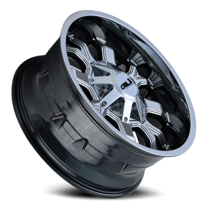 Cast Aluminum Wheels Dirty 9104 CH 22x10 Chrome 8 On 165.1/8 On170 Bolt Pattern -19 Offset Cali Offroad Wheels