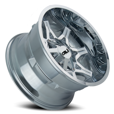 Cast Aluminum Wheels Obnoxious 9107 CH 22x12 Chrome 8 On 165.1/8 On170 Bolt Pattern -44 Offset Cali Offroad Wheels