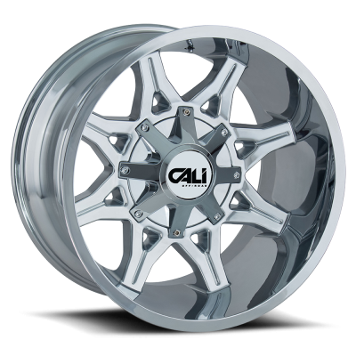 Cast Aluminum Wheels Obnoxious 9107 CH 20x9 Chrome 5 On 127/5 On139.7 Bolt Pattern 0 Offset Cali Offroad Wheels