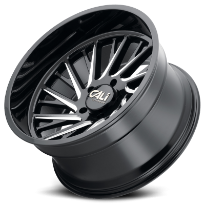 Cast Aluminum Wheels Purge 9114 GB 20x10 Milled Gloss Black 5 On 127 Bolt Pattern -25 Offset Cali Offroad Wheels