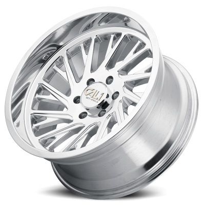 Cast Aluminum Wheels Purge 9114 PO 20x10 Milled Spokes Polished Silver 5 On 127 Bolt Pattern -25 Offset Cali Offroad Wheels