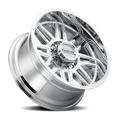 Aluminum Wheels 16x8 Split 948C Chrome 0 Offset 5 on 127 Bolt Pattern 78.1 Bore Raceline