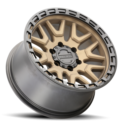 Aluminum Wheels 18x9 Krank 953BZ Satin Bronze -12 Offset 6 on 139.7 Bolt Pattern 106.1 Bore Raceline