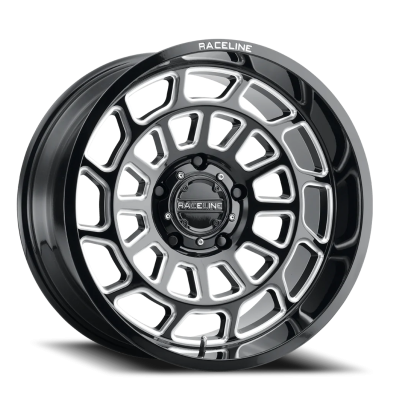 Aluminum Wheels 22x12 Warp 955M Milled Gloss Black -44 Offset 5 on 127 Bolt Pattern 78.1 Bore Raceline
