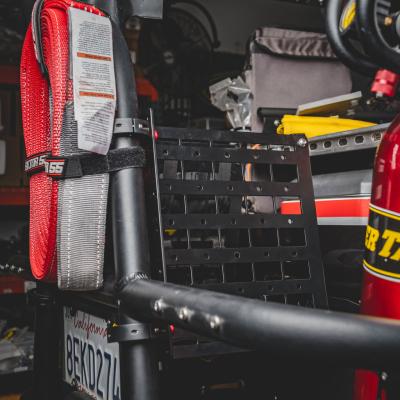 Dual Mount Roll Bar Clamps Pair (2) 1.5 Inch-2.0 Inch Black Power Tank