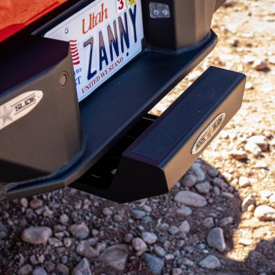 Receiver Hitch Step Slider Black Steel Powdercoat Rock Slide Engineering