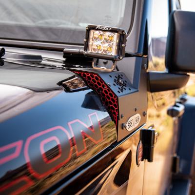 JL/JT Cowl LED Light Pod Bracket Rock Slide Engineering