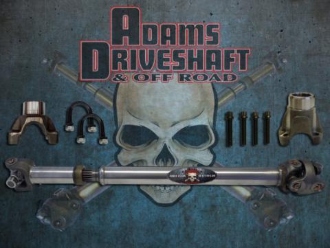 JK Rear 1310 CV Greaseable Driveshaft 4 Door Adams Driveshaft