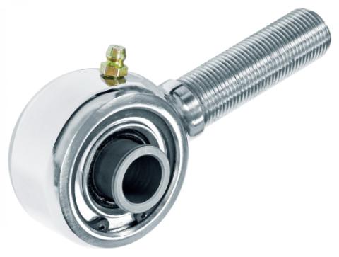 Johnny Joint Rod End 2 Inch Polished Stainless Steel Narrow 3/4 Inch-16 LH Threads 1.800 Inch x .625 Inch Ball RockJock 4X4