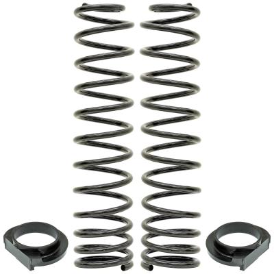 Front Coil Springs 18-Up Wrangler JL 4 Inch Lift Includes Urethane Isolators Pair RockJock 4x4