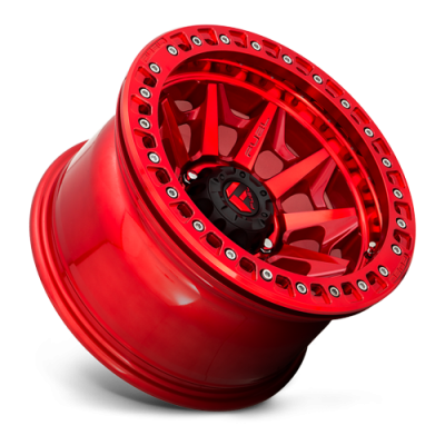 Aluminum Wheels 17X9 Covert Beadlock D113 5 On 127 Candy Red 71.5 Bore -15 Offset Multi Spoke Fuel Off Road Wheels