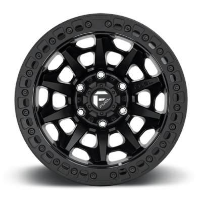 Aluminum Wheels 17X9 Covert Beadlock D114 5 On 127 Matte Black 71.5 Bore -15 Offset Multi Spoke Fuel Off Road Wheels