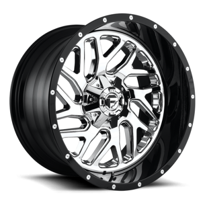 Aluminum Wheels 20X10 Triton D211 5 On 139.7/5 On 150 Chrome/Gloss Black Lip 110.1 Bore -19 Offset Mesh Spoke Fuel Off Road Wheels