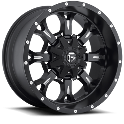 Aluminum Wheels 18X9 Krank D517 5 On 114.3/5 On 127 Matte Black/Milled 78.1 Bore 1 Offset Fuel Off Road Wheels
