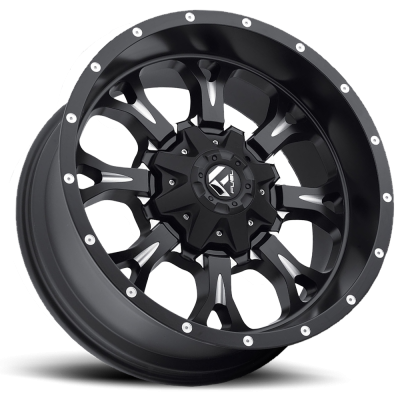 Aluminum Wheels 18X9 Krank D517 5 On 114.3/5 On 127 Matte Black/Milled 78.1 Bore 1 Offset Fuel Off Road Wheels