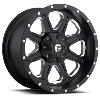 Aluminum Wheels 18X9 Boost D534 5 On 114.3/5 On 127 Black Milled 78.1 Bore 1 Offset Multi Spoke Fuel Off Road Wheels
