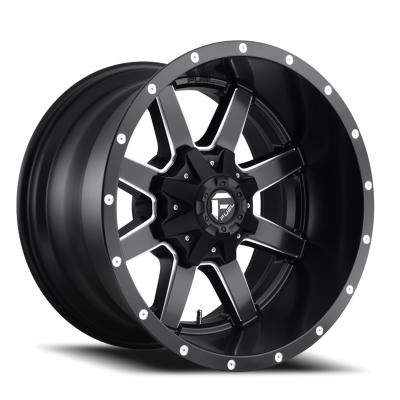 Aluminum Wheels 20X9 Maverick D538 5 On 110/5 On 127 Black/Milled 72.6 Bore 38 Offset Fuel Off Road Wheels