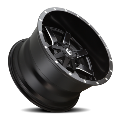 Aluminum Wheels 22X10 Maverick D538 5 On 127/5 On 135 Black Milled 87.1 Bore -24 Offset Fuel Off Road Wheels