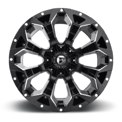 Aluminum Wheels 22X9.5 Assault D546 5 On 139.7/5 On 150 Matte Black Milled 110.3 Bore 20 Offset 8 Spoke Fuel Off Road Wheels