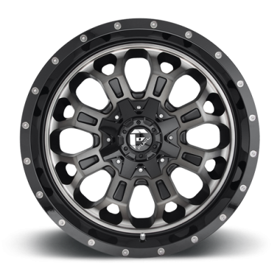 Aluminum Wheels 17X9 Crush D561 5 On 114.3/5 On 127 Gloss Black Double Dark Tint Machined Face 78.1 Bore 1 Offset 8 Spoke Fuel Off Road Wheels