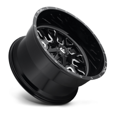 Aluminum Wheels 22X12 Stroke D611 5 On 114.3/5 On 127 Gloss Black/Milled 78.1 Bore -44 Offset Fuel Off Road Wheels