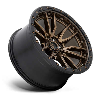 Aluminum Wheels 22X10 Rebel D681 6 On 135 Matte Bronze Black Bead Ring 87.1 Bore -13 Offset Fuel Off Road Wheels