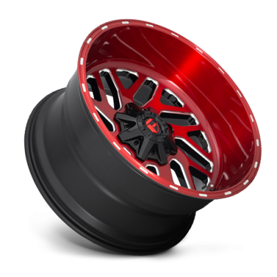 Aluminum Wheels 22X10 Triton D691 5 On 114.3/5 On 127 Candy Red/Milled 78.1 Bore -18 Offset Mesh Spoke Fuel Off Road Wheels