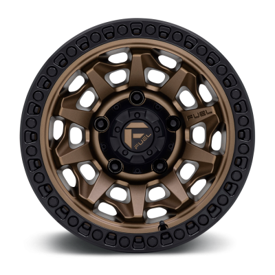 Aluminum Wheels 20X9 Covert D696 5 On 127 Matte Bronze Black Bead Ring 71.5 Bore 1 Offset Multi Spoke Fuel Off Road Wheels