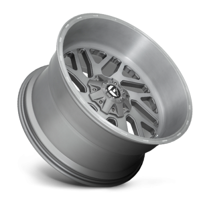 Aluminum Wheels 22X10 Triton Platinum D715 5 On 114.3/5 On 127 Brush Gunmetal Gray/Clear Tint 78.1 Bore -18 Offset Mesh Spoke Fuel Off Road Wheels