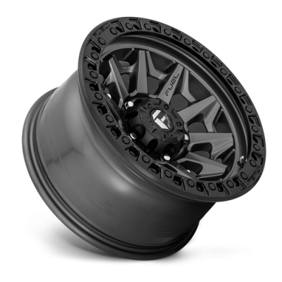 Aluminum Wheels 18X9 Covert D716 5 On 127 Matte Gunmetal Gray Black Bead Ring 71.5 Bore 1 Offset Multi Spoke Fuel Off Road Wheels