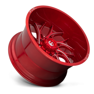 Aluminum Wheels 22X10 Runner D742 5 On 127 Candy Red Milled 71.5 Bore -18 Offset Fuel Off Road Wheels