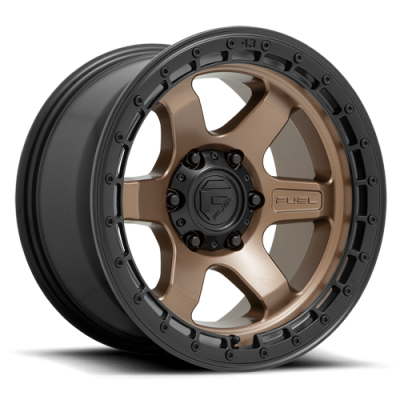 Aluminum Wheels 18X9 Block D751 5 On 127 Matte Bronze/Black Ring 71.5 Bore -12 Offset 6 Spoke Fuel Off Road Wheels