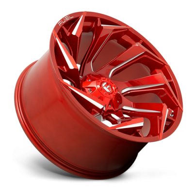 Aluminum Wheels 15X8 Reaction D754 5 On 114.3/5 On 120.65 Candy Red/Milled 72.7 Bore -18 Offset Fuel Off Road Wheels