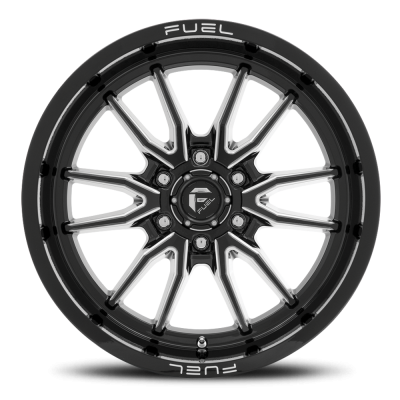 Aluminum Wheels 20X9 Clash 6 D761 6 On 135 Gloss Black Milled 87.1 Bore 1 Offset Multi Spoke Fuel Off Road Wheels