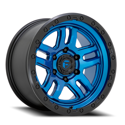 Aluminum Wheels 17X9 AMMO D790 5 On 127 Blue W/Black Lip 71.5 Bore -12 Offset Fuel Off Road Wheels