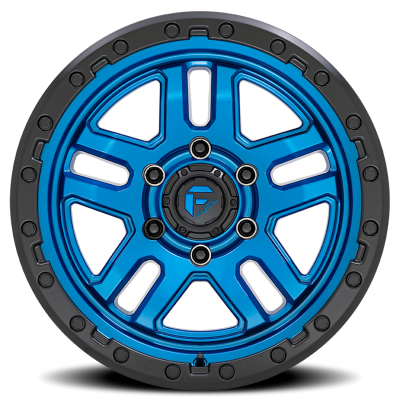 Aluminum Wheels 17X9 AMMO D790 5 On 127 Blue W/Black Lip 71.5 Bore -12 Offset Fuel Off Road Wheels