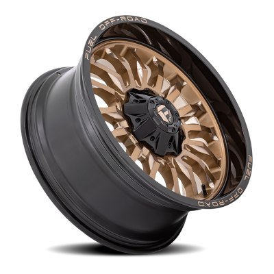 Aluminum Wheels 20X9 Arc D797 5 On 127/5 On 135 Platinum Bronze/Black Lip 87.1 Bore 1 Offset Fuel Off Road Wheels