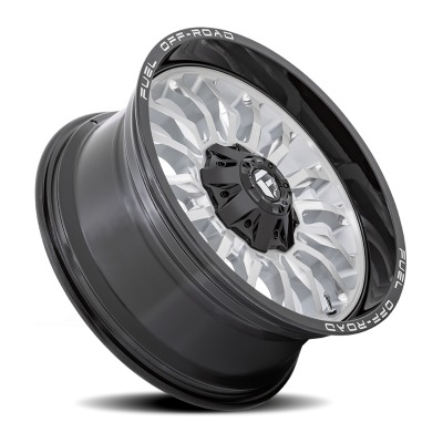 Aluminum Wheels 20X10 Arc D798 5 On 127/5 On 139.7 Silver/Brushed Face-Milled Black Lip 87.1 Bore -18 Offset Fuel Off Road Wheels