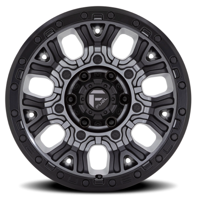 Aluminum Wheels 17X9 Traction D825 5 On 127 Gunmetal Gray/Black Ring 71.5 Bore 1 Offset Fuel Off Road Wheels