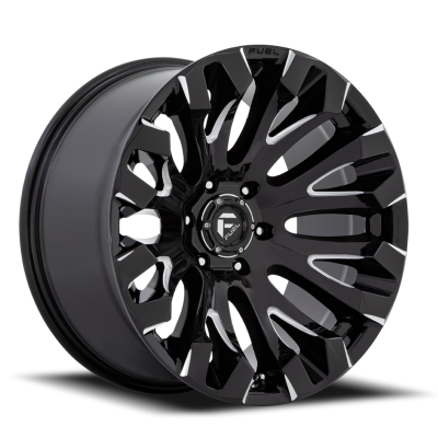 Aluminum Wheels 18X9 Quake D828 5 On 114.3 Gloss Black Milled 72.56 Bore 1 Offset Fuel Off Road Wheels