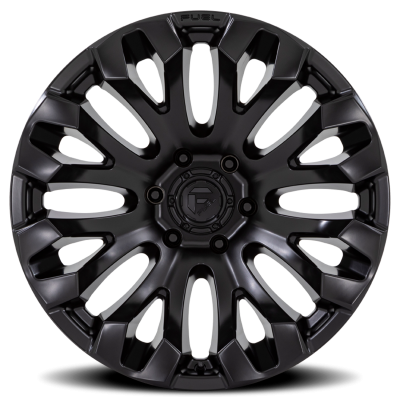 Aluminum Wheels 20X9 Quake D831 5 On 114.3 Blackout 72.56 Bore 1 Offset Fuel Off Road Wheels